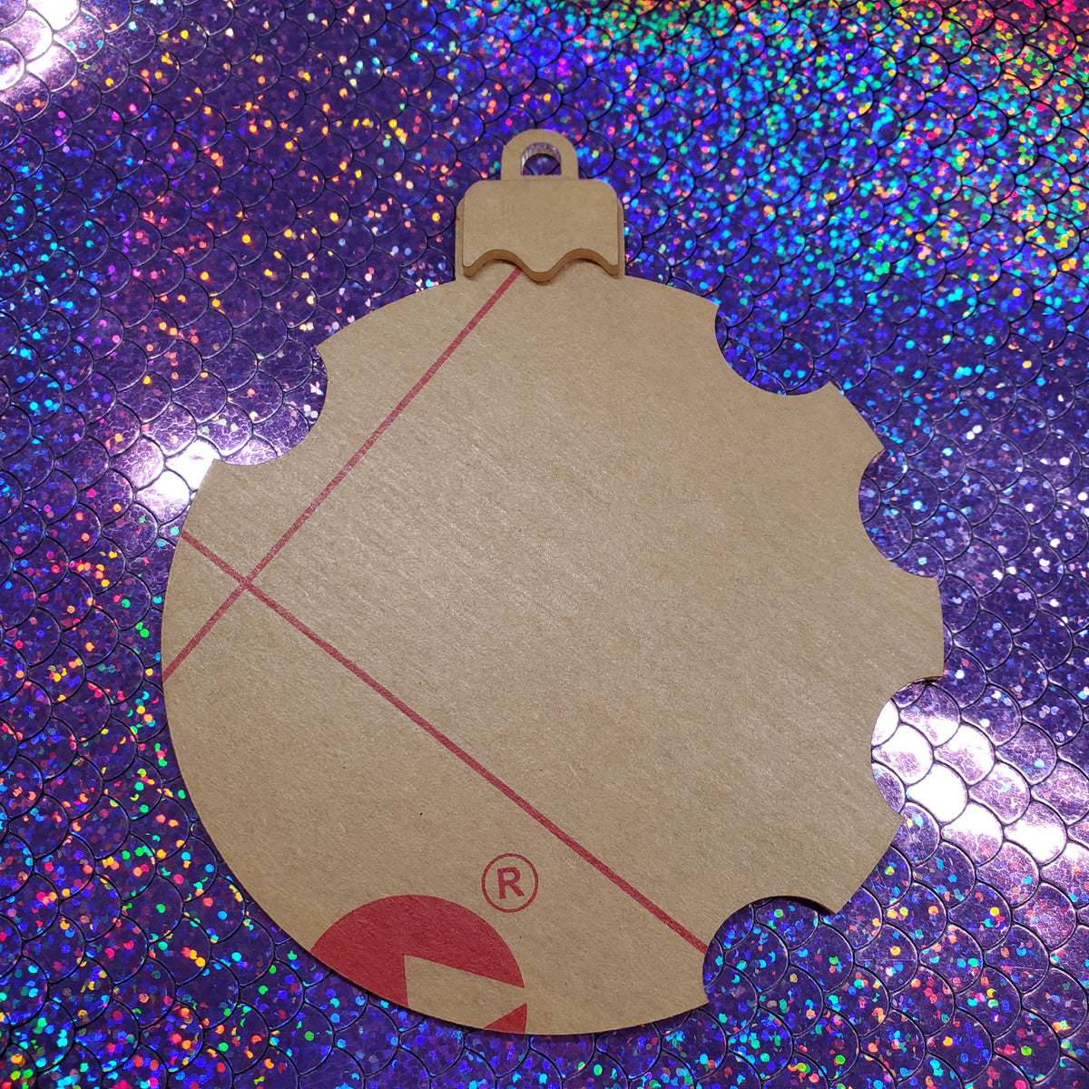 Christmas Ornament Nail Disc Clear Acrylic Blank