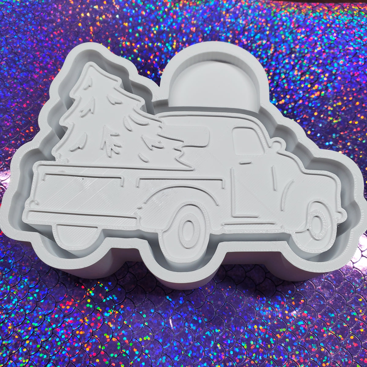 Christmas Truck Freshie Mold