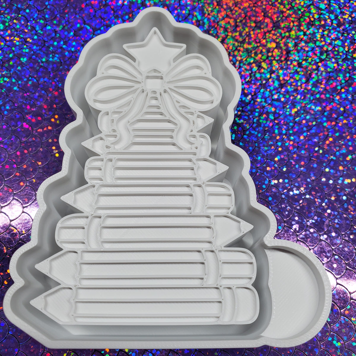 Christmas Pencil Tree Freshie Mold