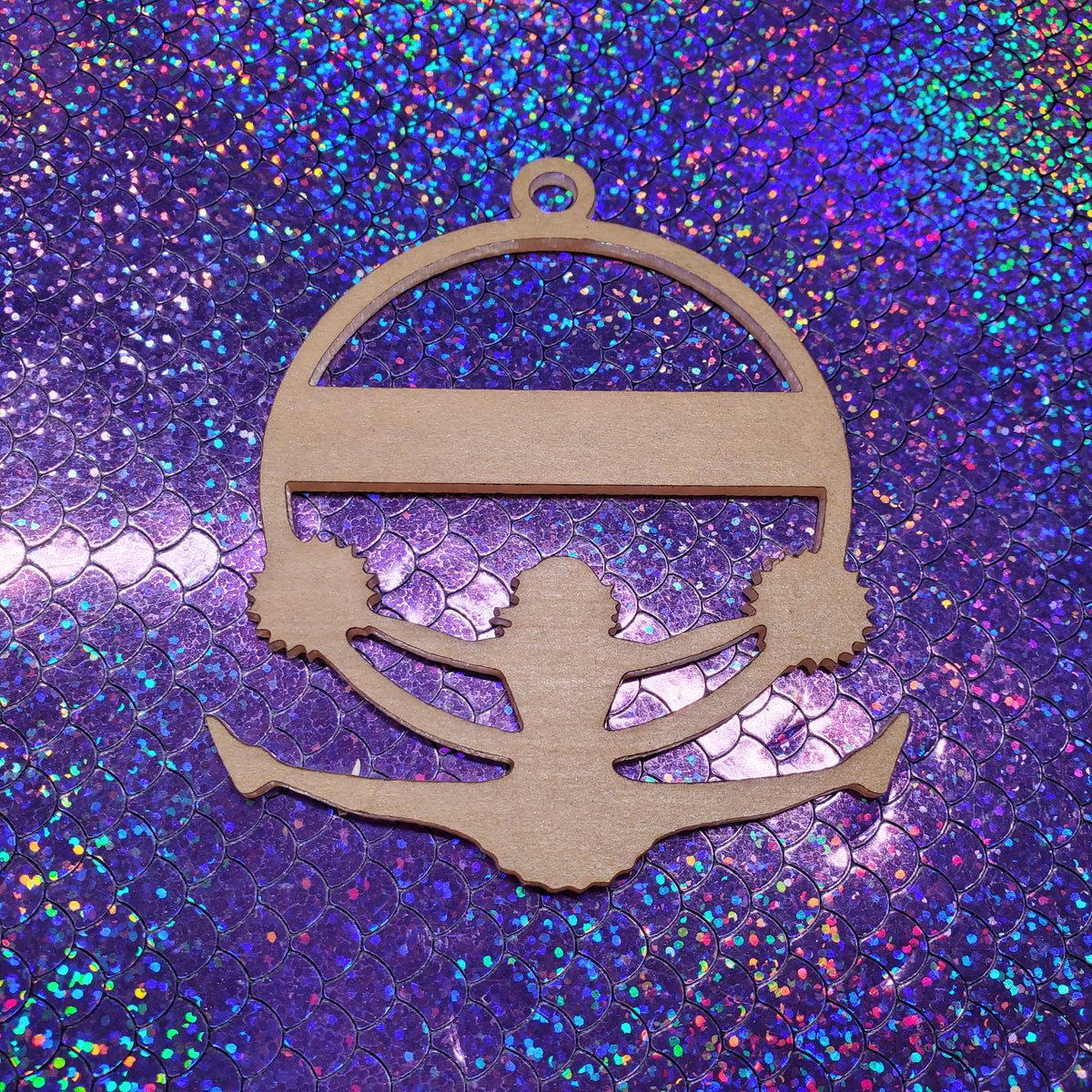 Cheer Ornament Clear Acrylic Blank