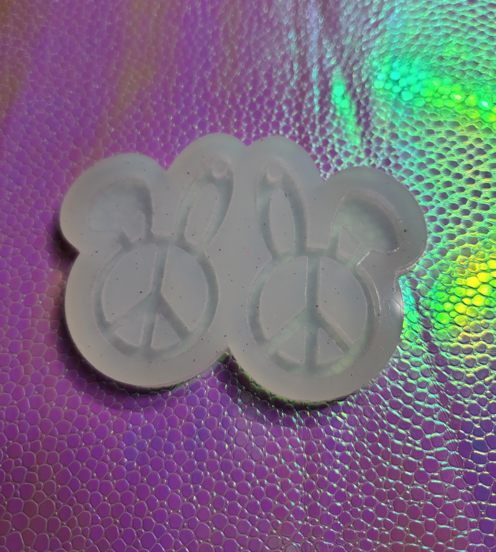 Bunny Peace Earring Mold