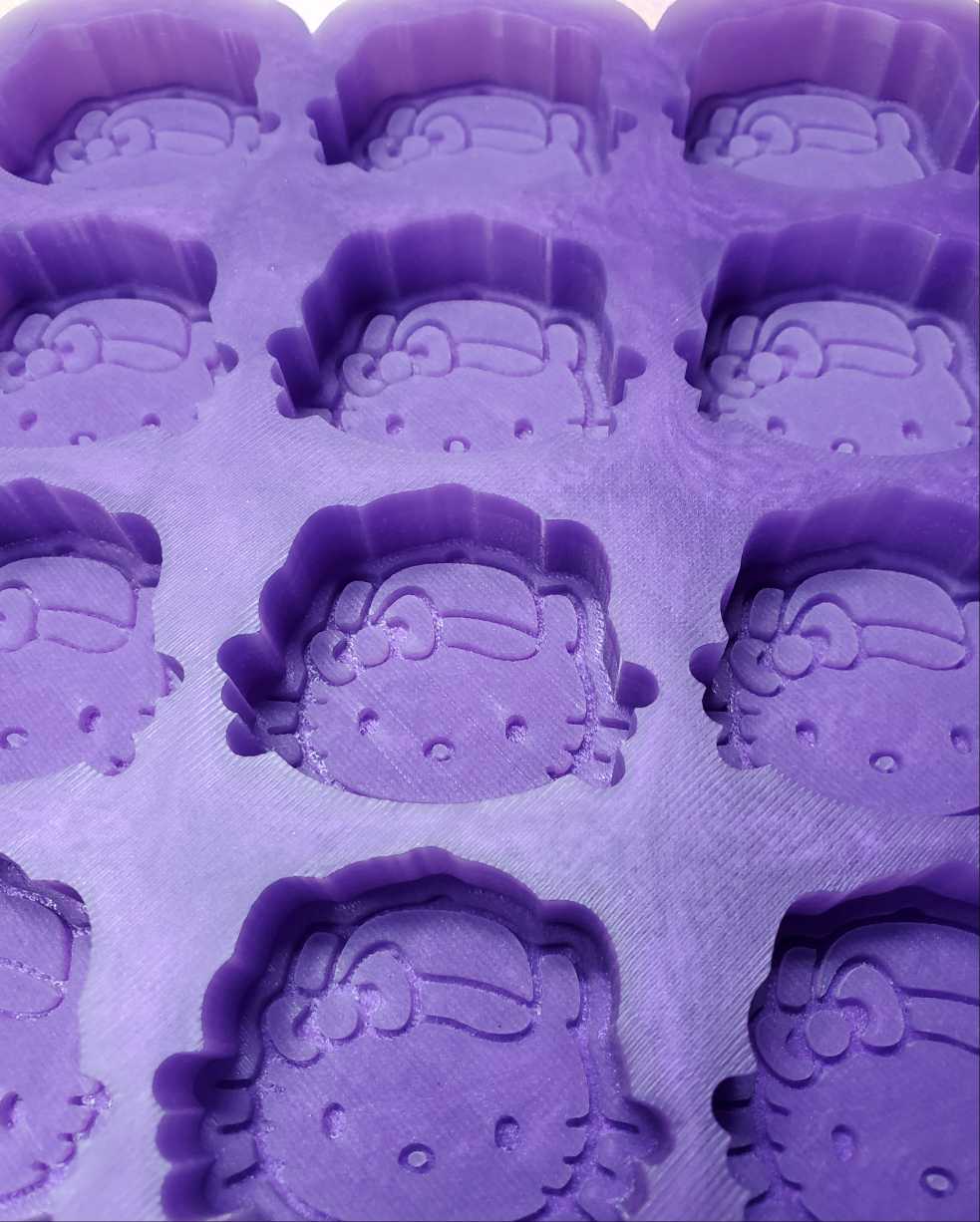 Baseball Hat Kitty Silicone wax melt, Soap, or candy Mold