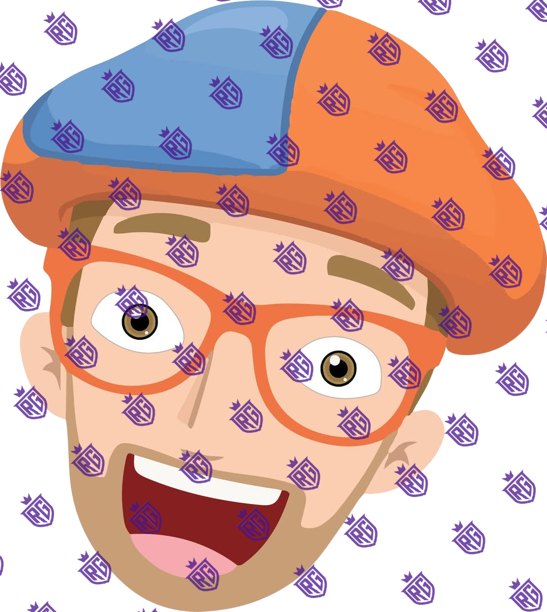 Blippi Acrylic Blank With Decals