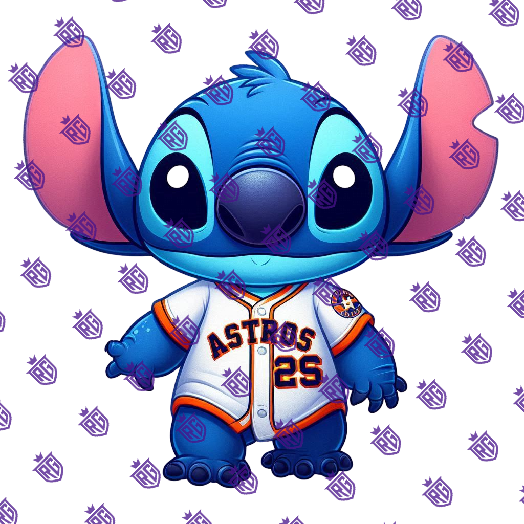 Stich Astros Acrylic Blank With Decal