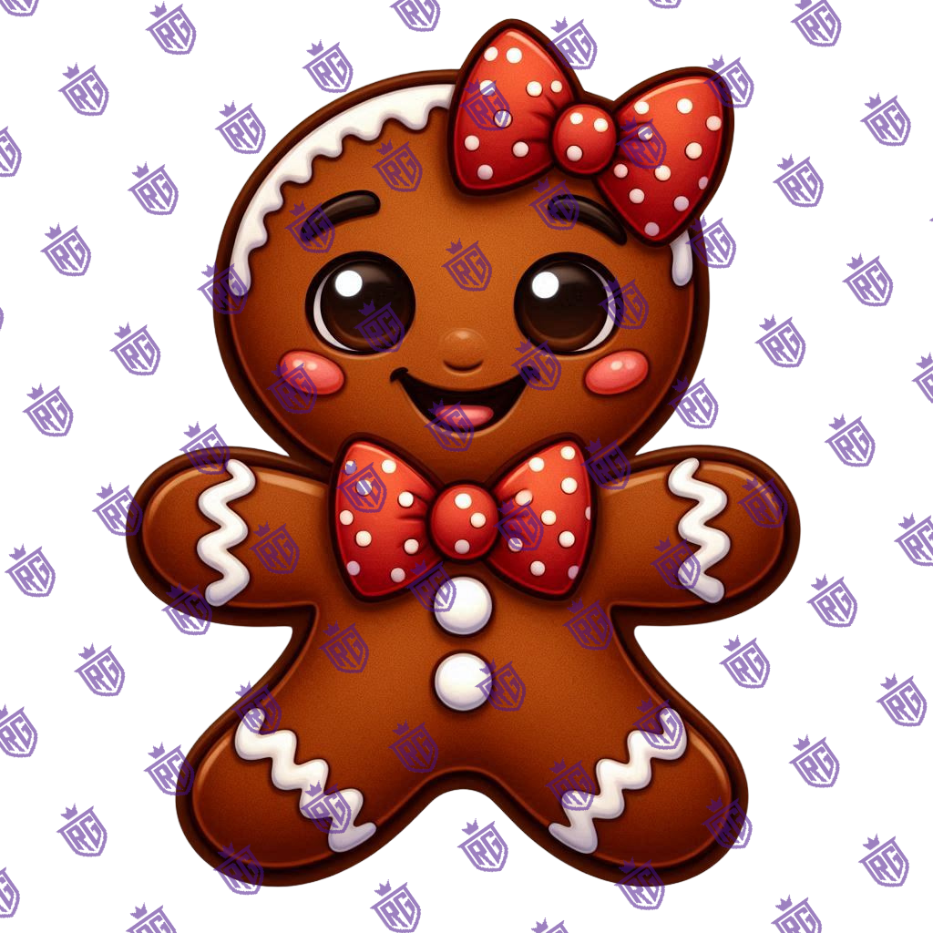 Gingerbread Acrylic Blank With Decal