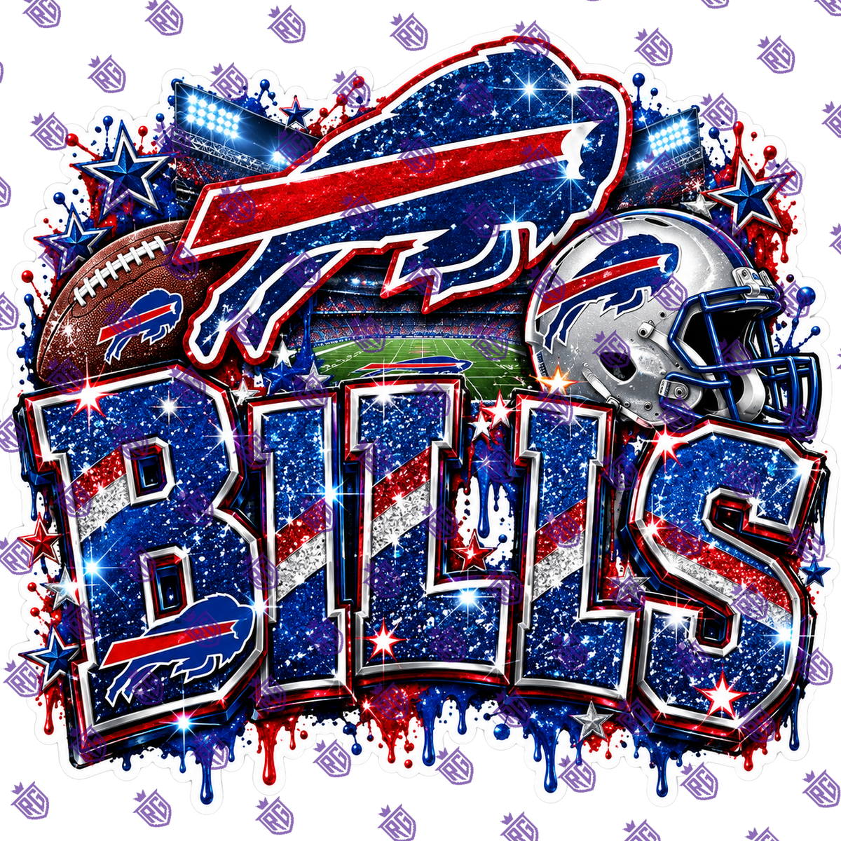Buffalo Acrylic blank With Decal