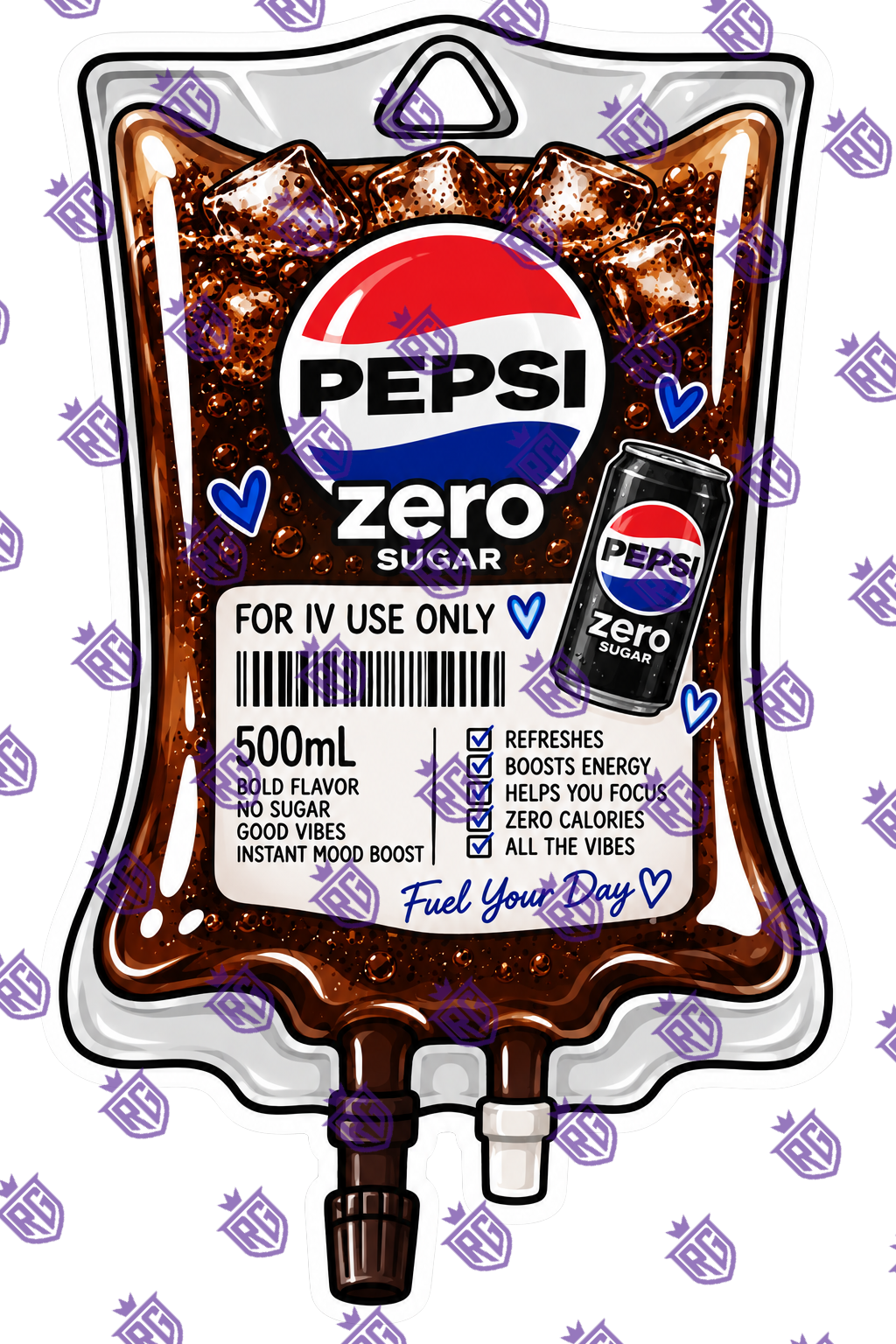 Pepsi Zero Acrylic Blank With Decal