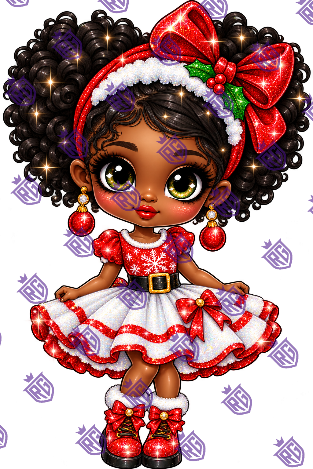 Christmas Cutie Acrylic Blank With Decal