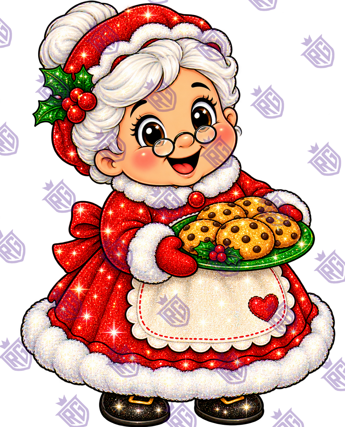 Mrs. Clause Acrylic Blank With Decal