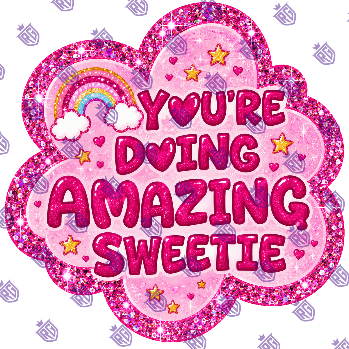 You're doing amazing Sweetie Acrylic Blank With Decal