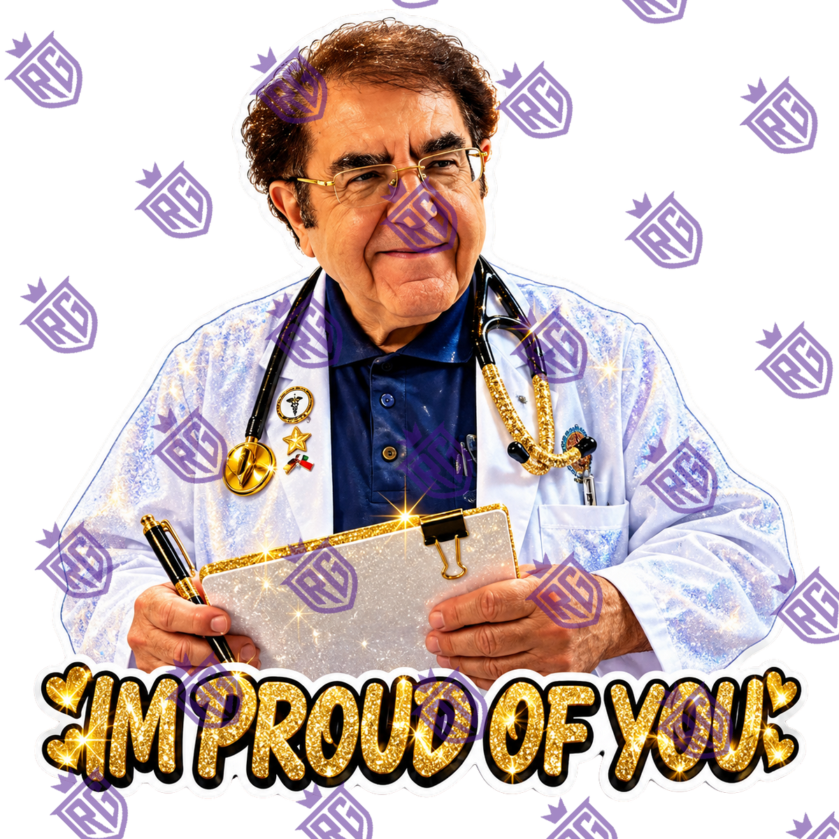 I'm proud of you acrylic blank with decal
