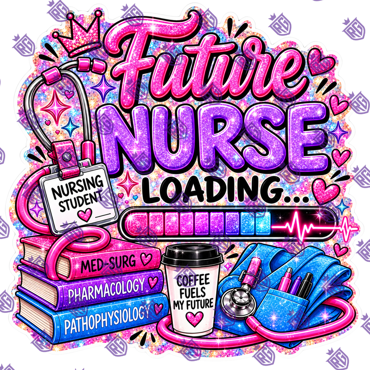 Future Nurse Acrylic Blank With Decal