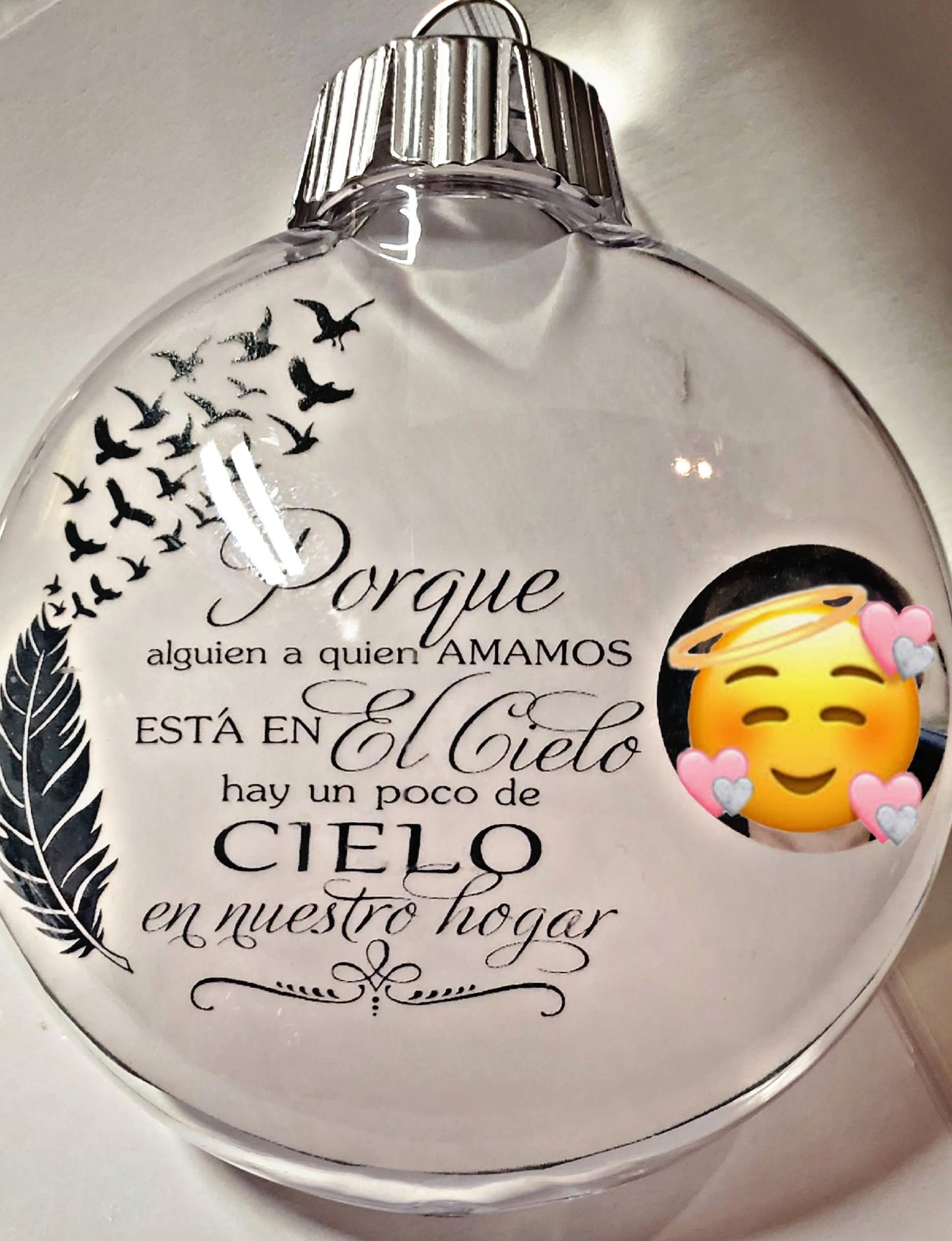 Memorial Ornament With Picture Custom Order