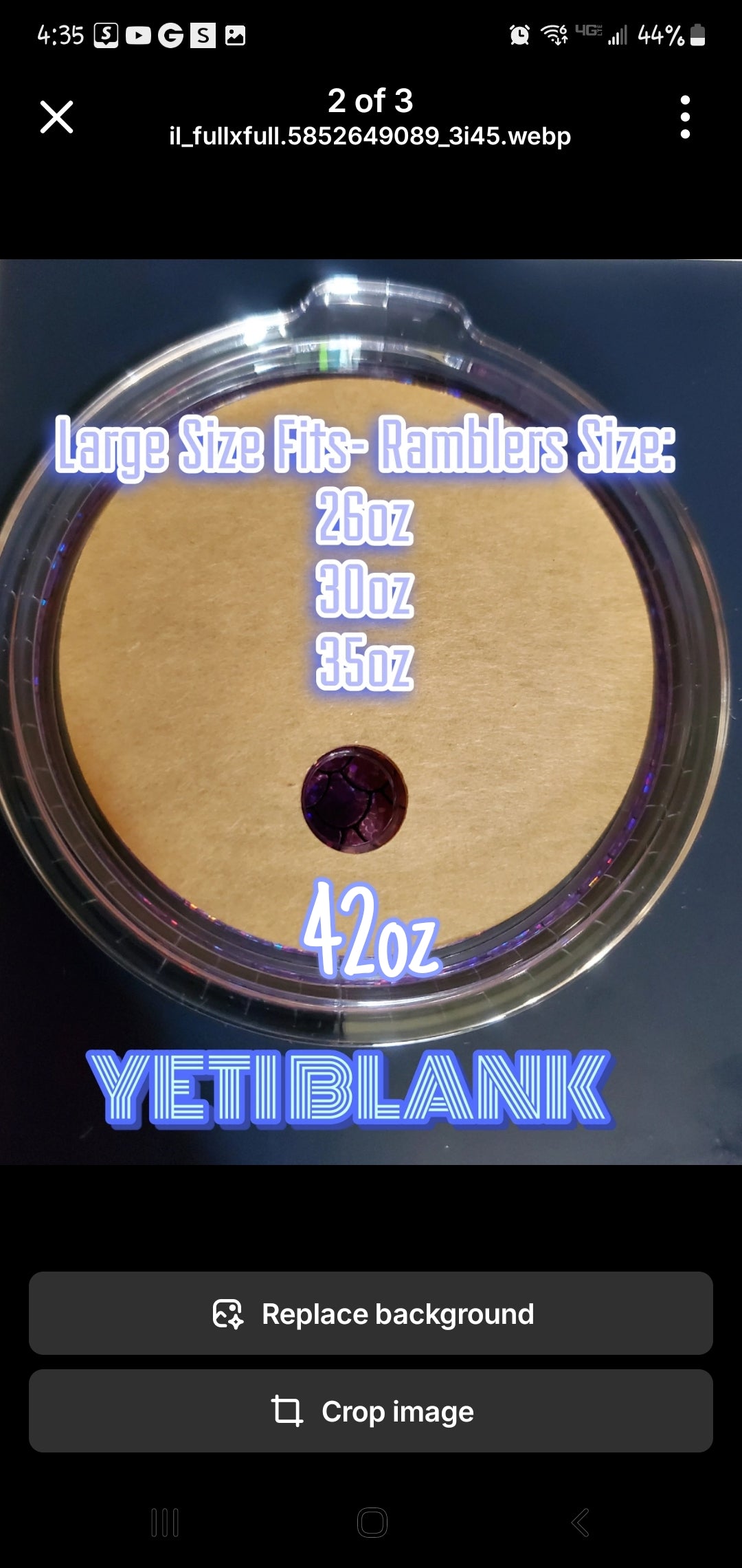 Acrylic Blank Topper YETI Ramblers| YETI topper blank| YETI topper| Acrylic blank