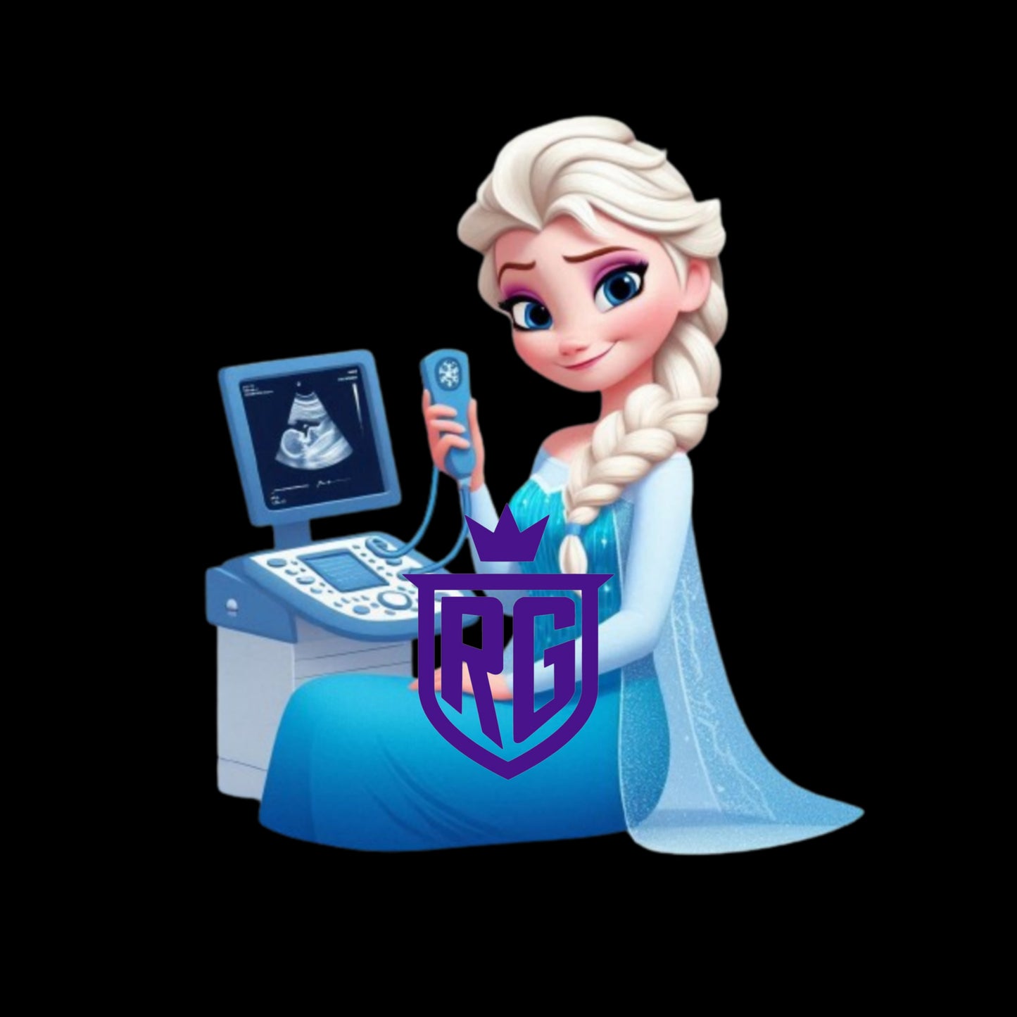 Elsa sonographer Acrylic Blank With Decal