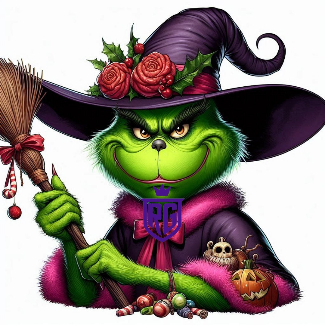 Grinch Witch Acrylic Blank