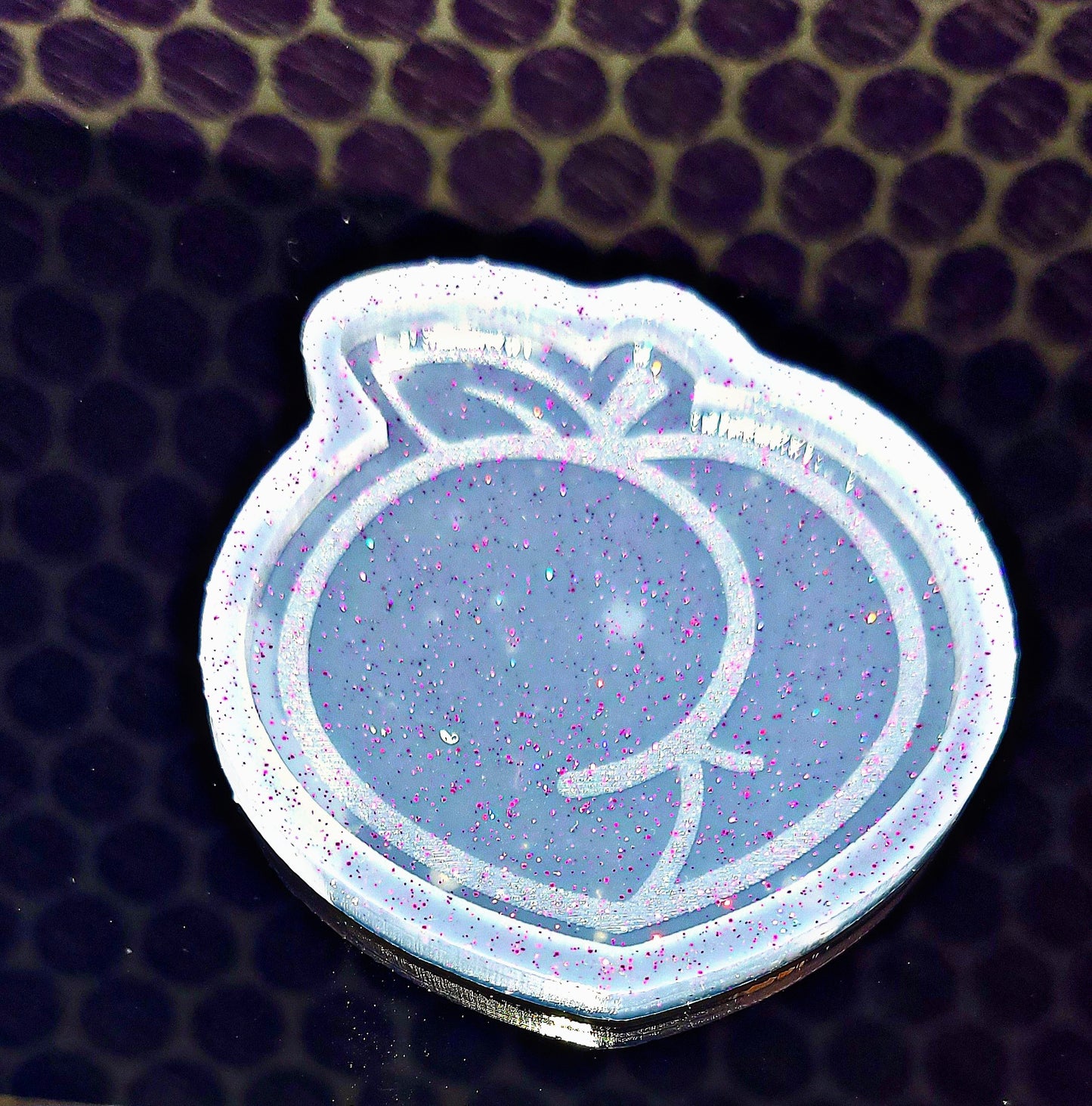 Peach Booty Key chain,Charm/Magnet {Clear so can be used with UV Resin}