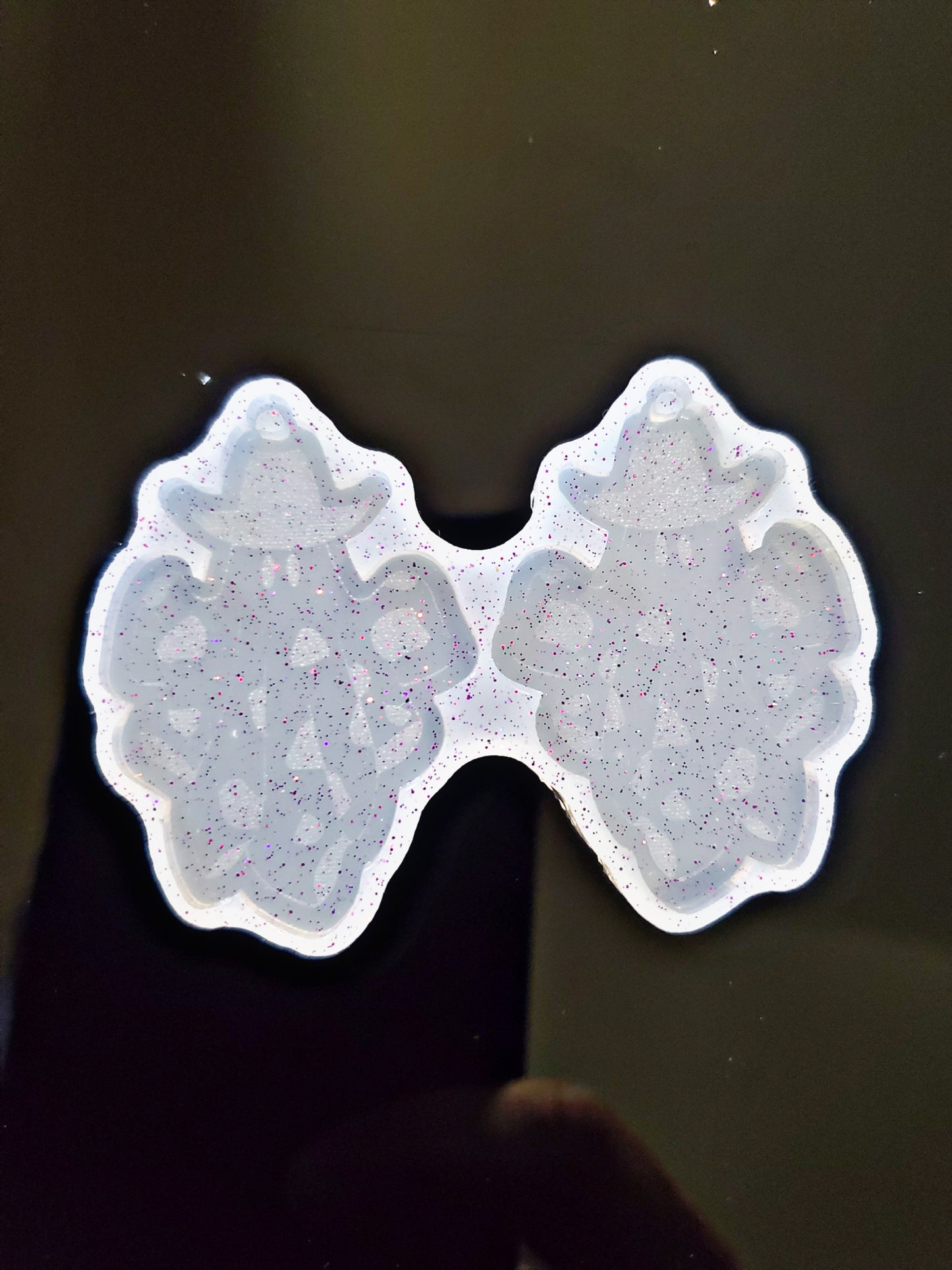Cowboy Ghost Earrings {Clear so can be used with UV Resin}
