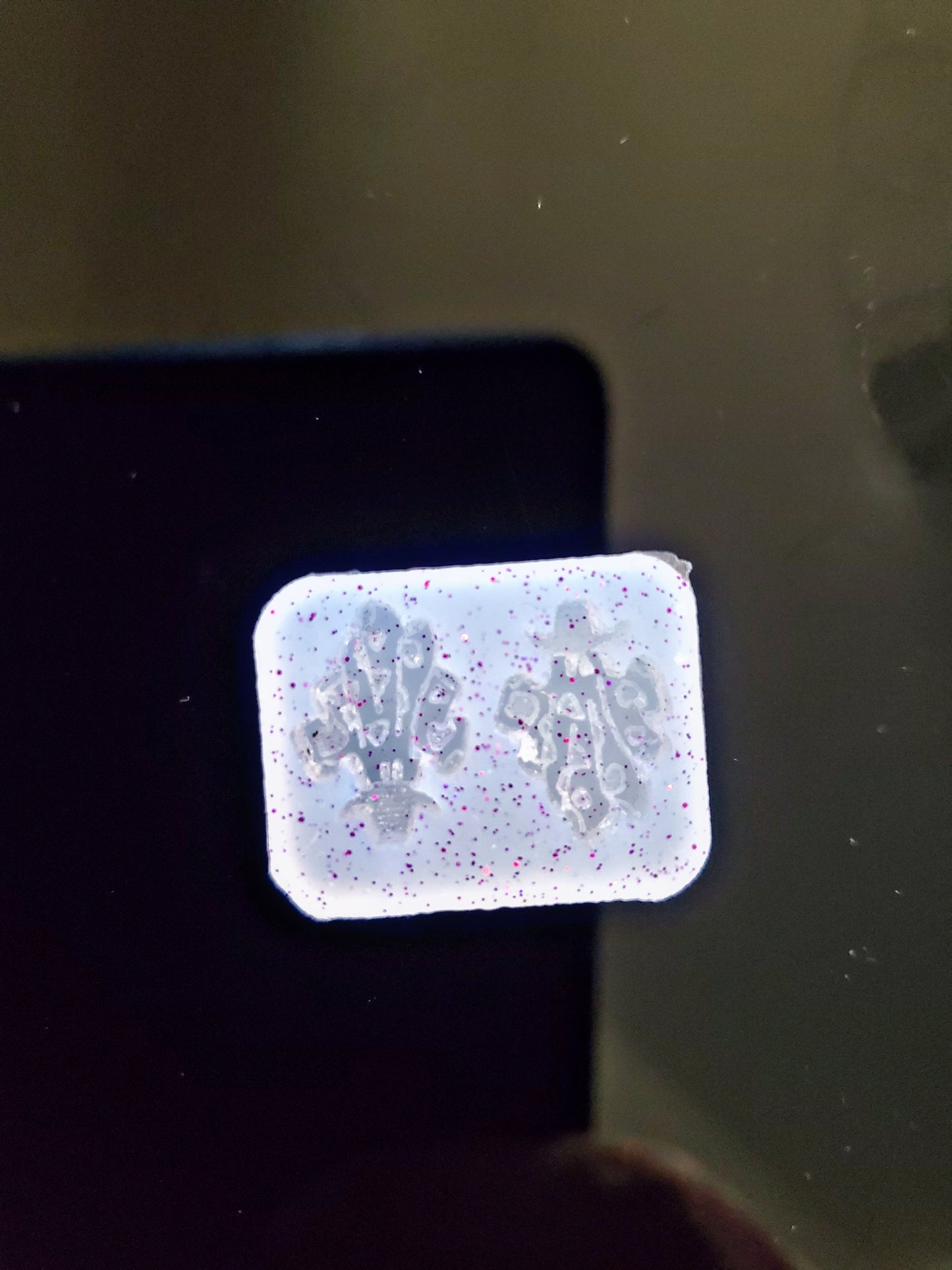 Cowboy Ghost Stud Mold {Clear so can be used with UV Resin}