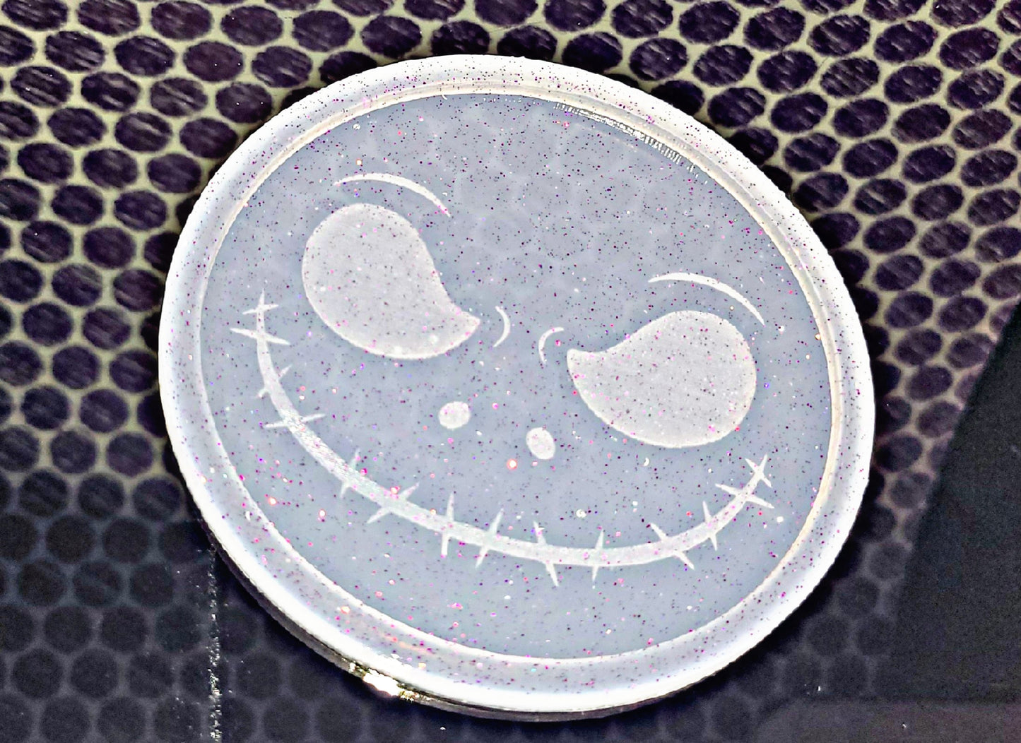 Jack Skellington Inspired Coaster Mold {Clear so can be used with UV Resin}