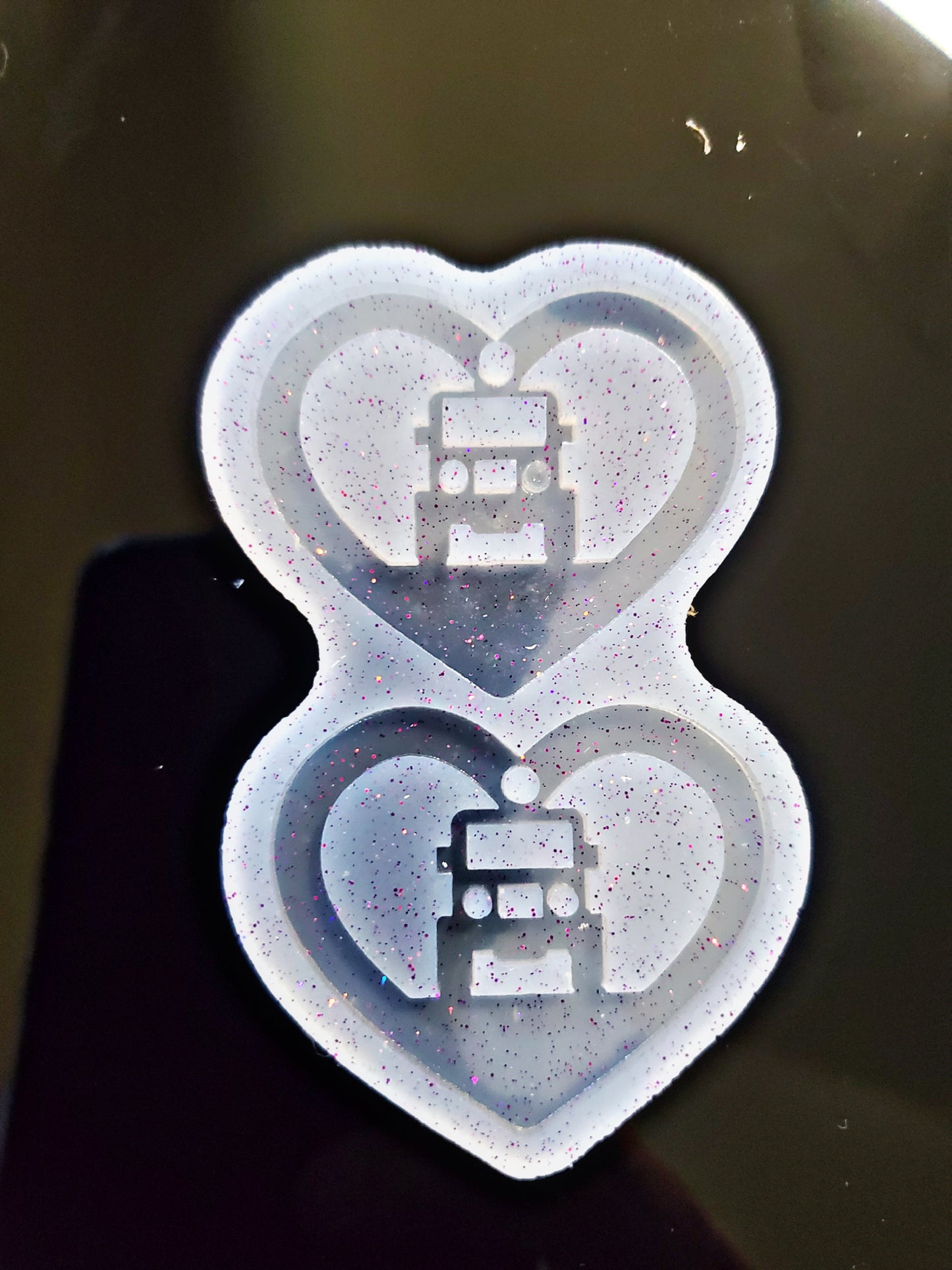 Earrings Mold {Clear so can be used with UV Resin}