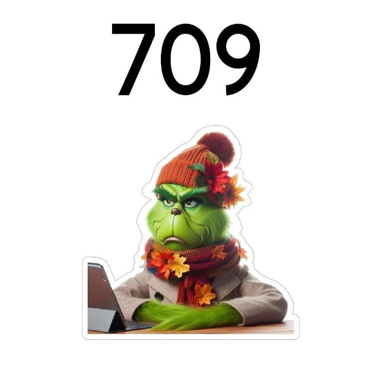 Grinch Fall Badge Reel Acrylic Blanks