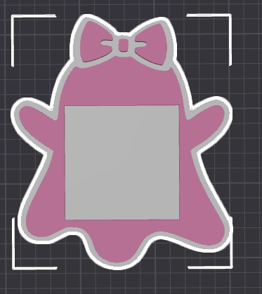 Cute Ghost Bow Sticky Note Holder STL FILE (DIGITAL DOWNLOAD)
