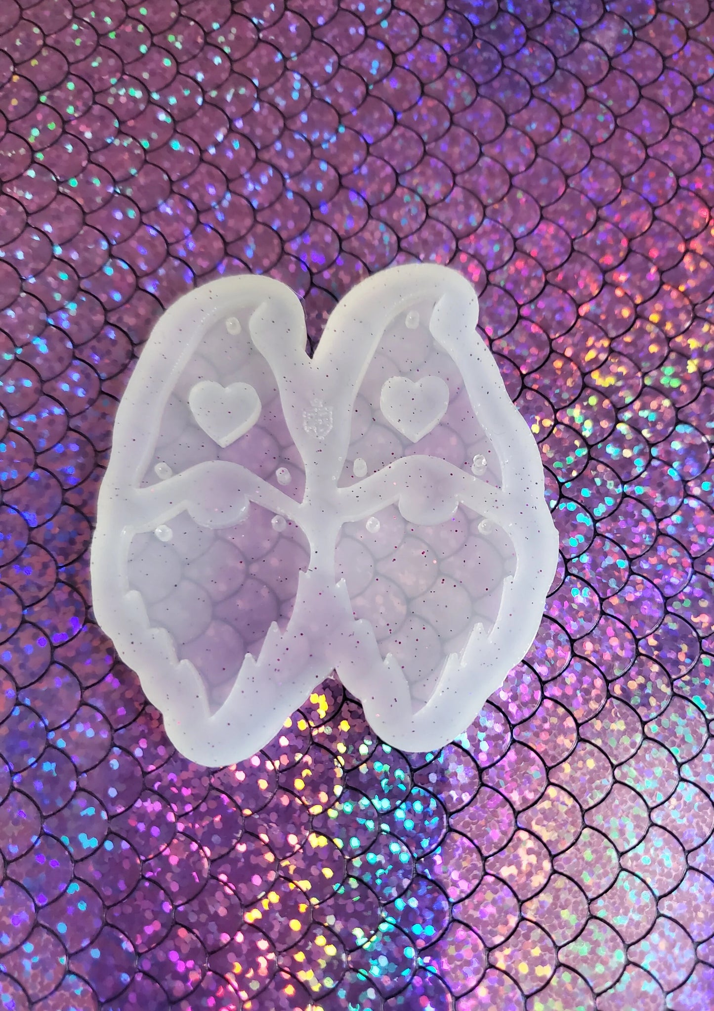 Gnome Single Heart Dangle Earring Mold