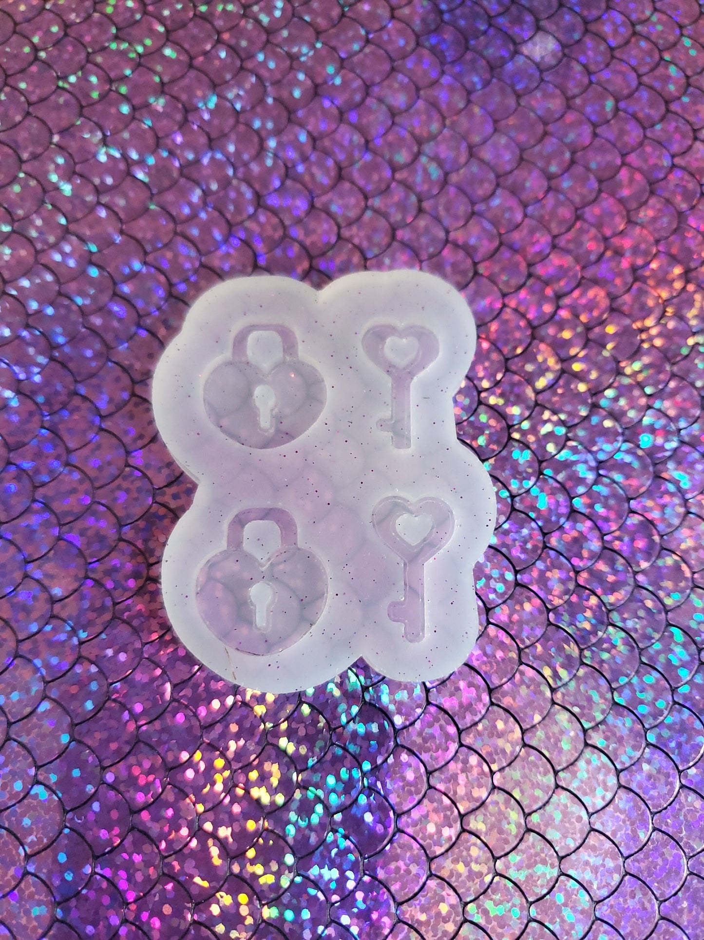 Heart Key & Lock Set Earring/Charm/keychain Mold