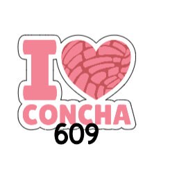 Conchas Badge Reel Acrylic Blanks