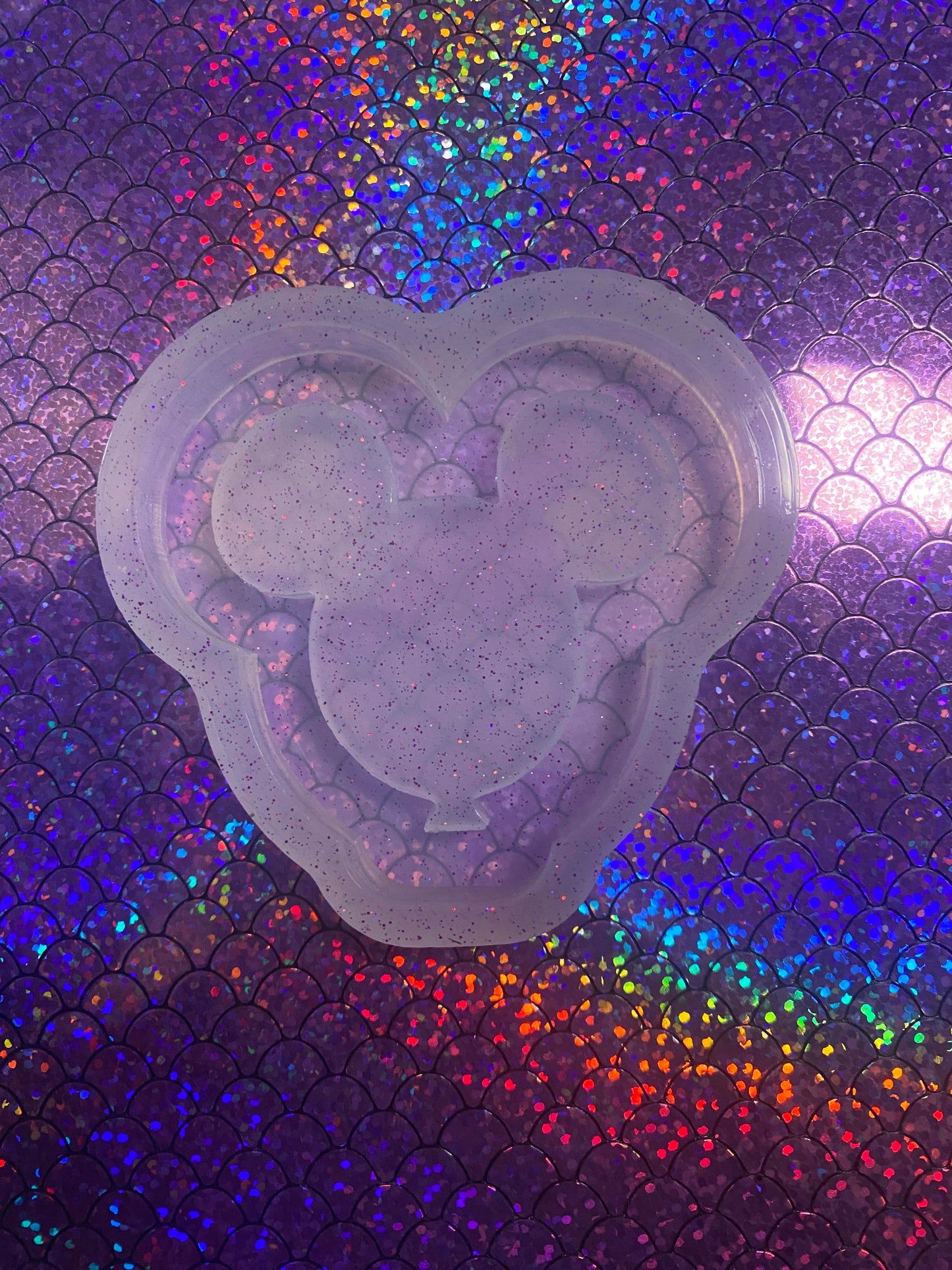 Mouse Balloon Head Shaker Mold (Clear so can be used with UV resin)