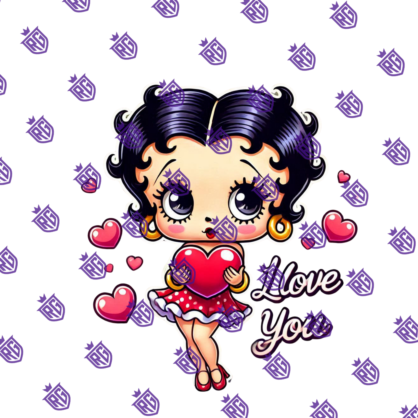 Valentines Day Acrylic Blank With Decal