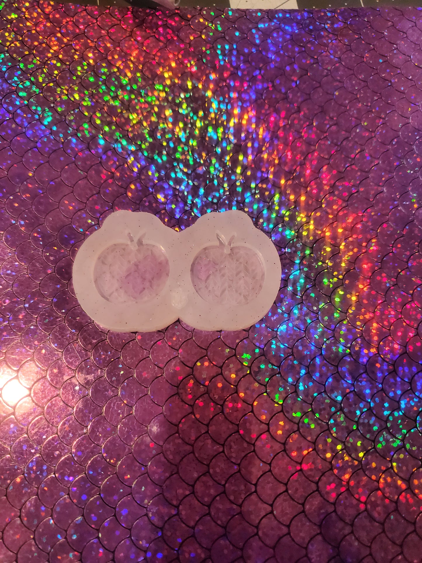 Sweater Pattern Apple Earring Mold