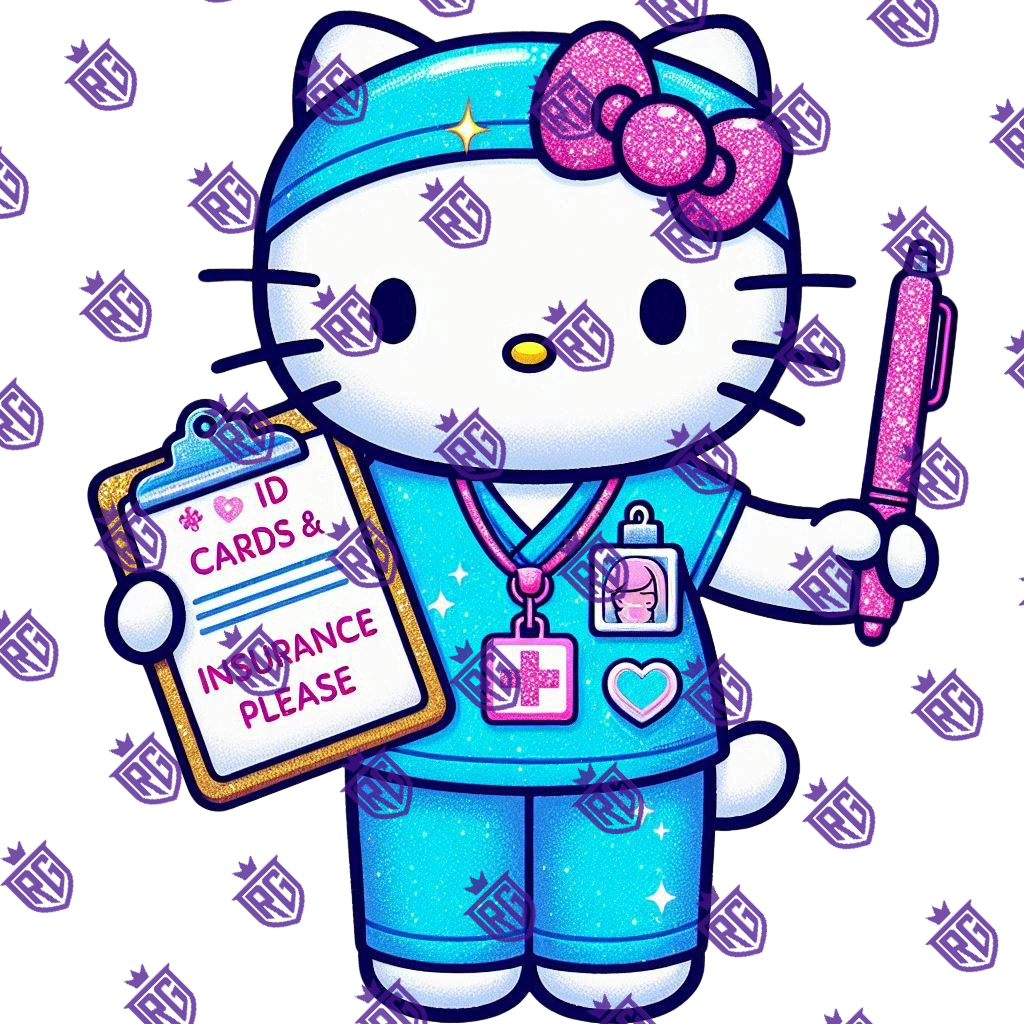 ID Cards Nurse Acrylic Blank With Decal