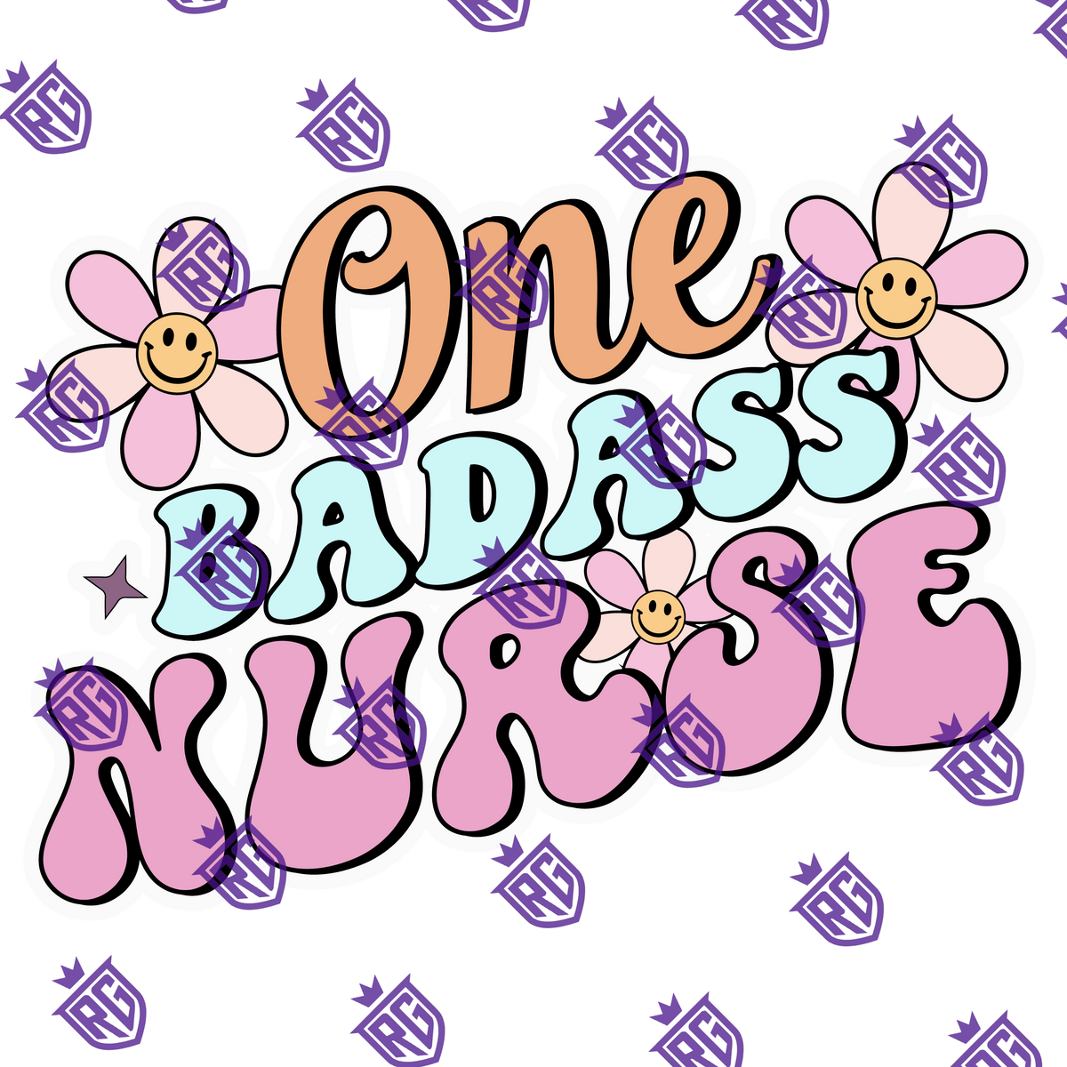 One badass nurse Acrylic Blank