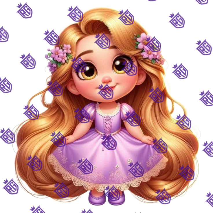 Princess Acrylic Blank With Decals