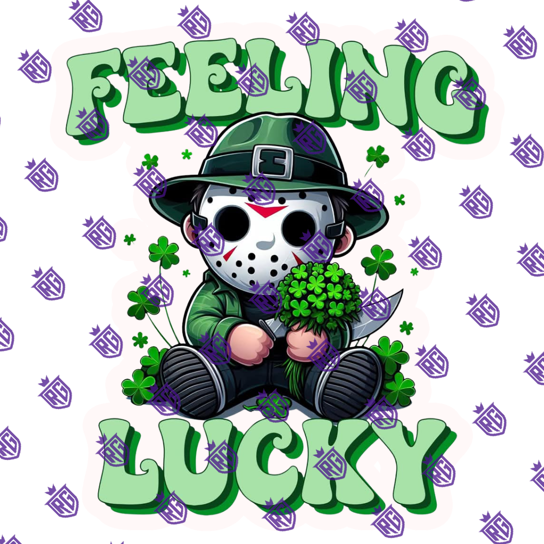 Feeling Lucky Acrylic Blank With Decals