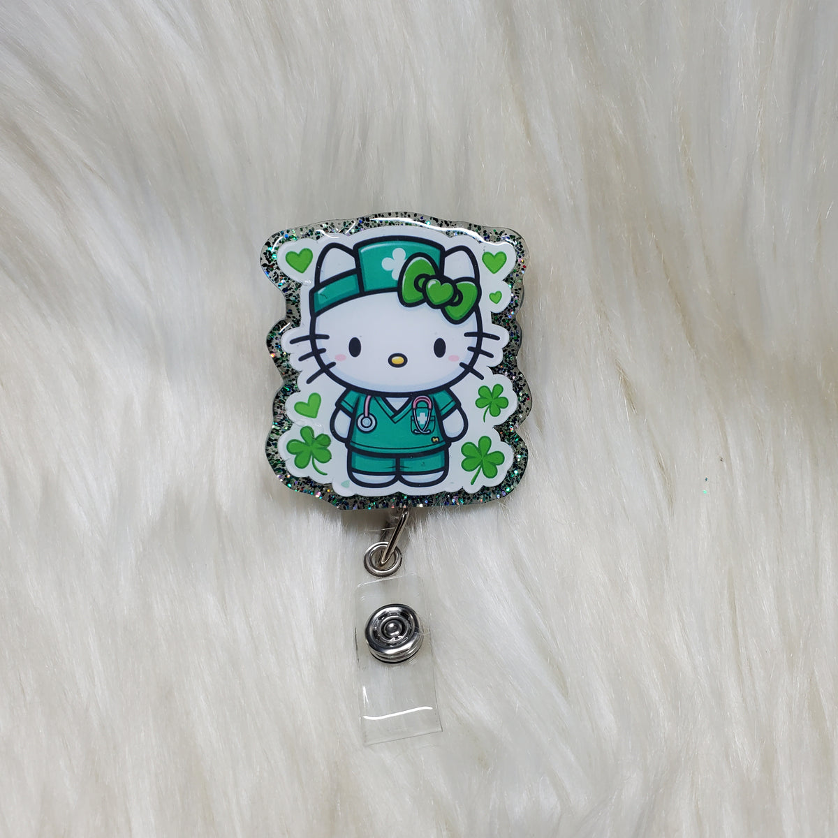 St. Patricks Nurse Hk Badge Reel