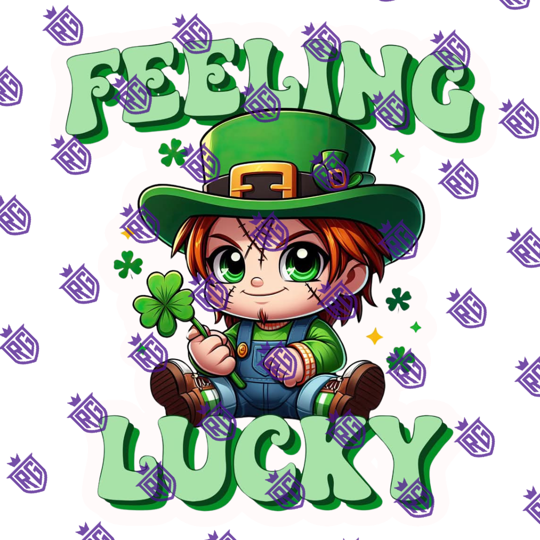 Feeling Lucky Acrylic Blank With Decals