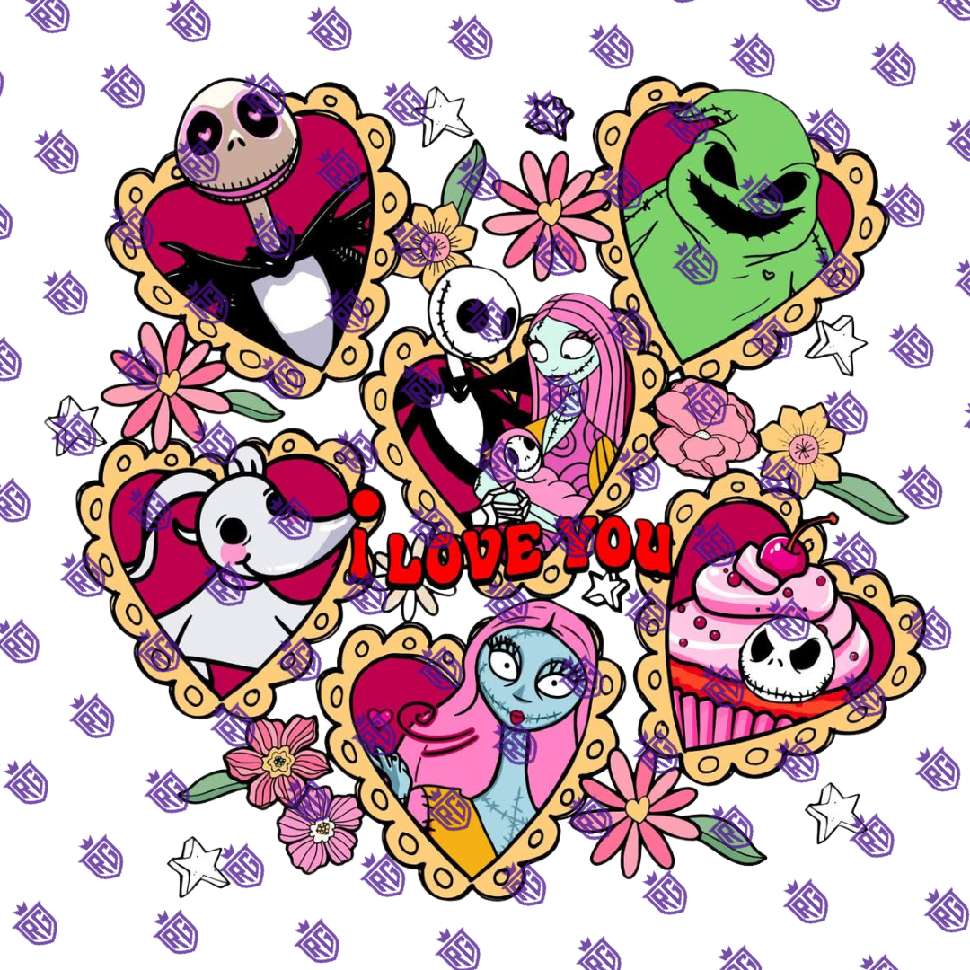 Valentines Acrylic Blank With Decals