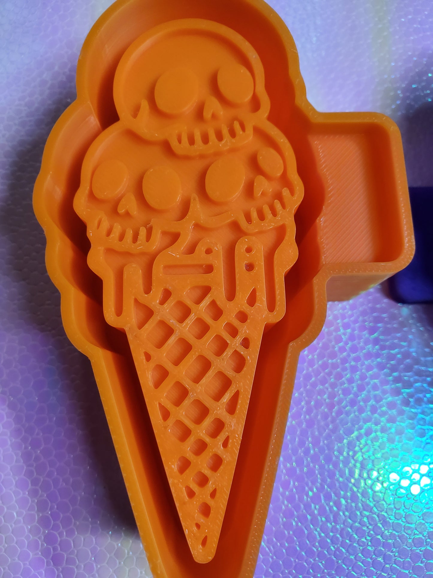 Skull Ice Cream Freshie mold