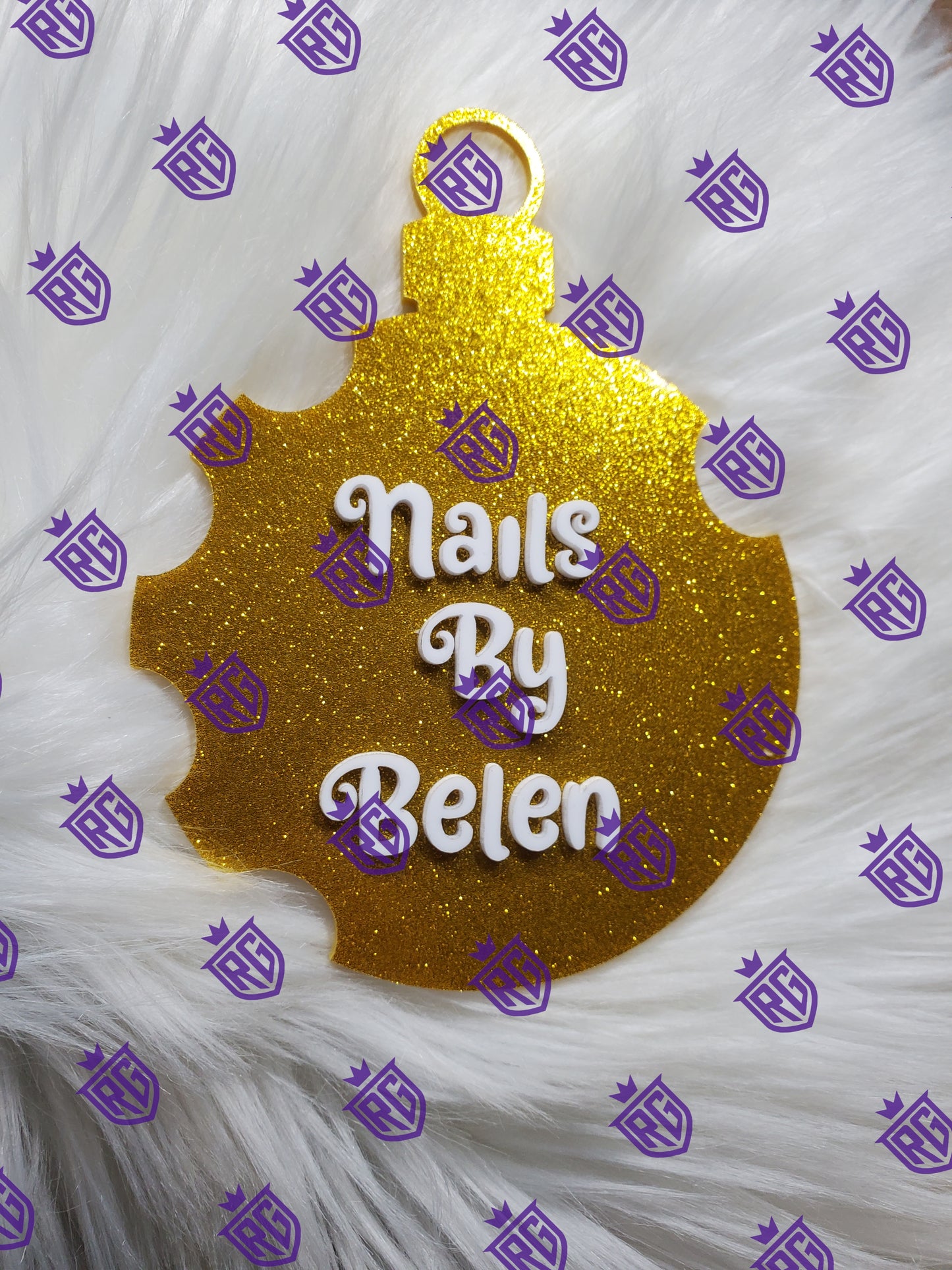 Christmas ornament Nail Prop Disc