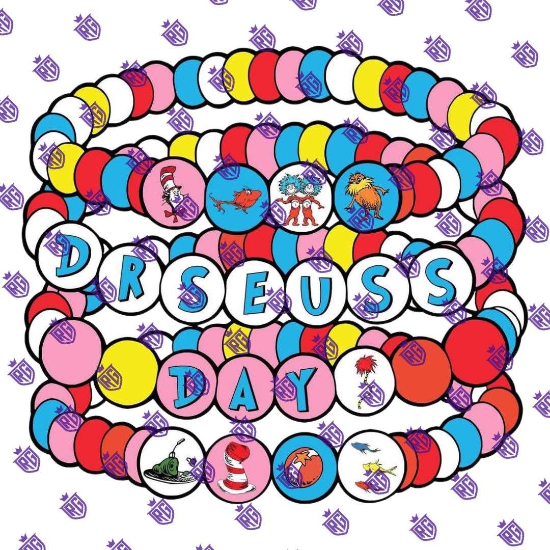 Dr. Seuss Acrylic Blank With Decals