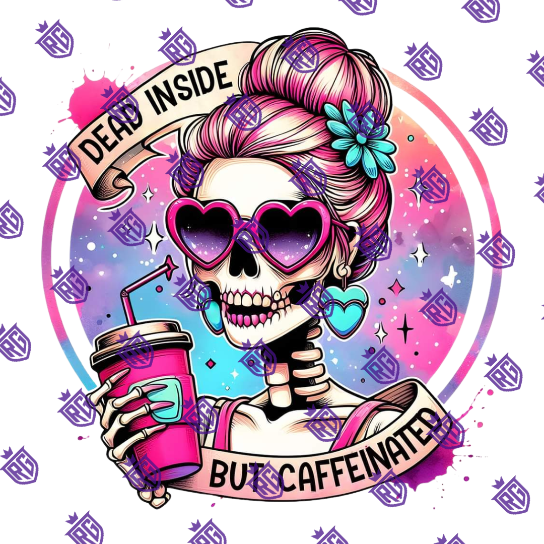 Dead inside Acrylic Blank With Decals