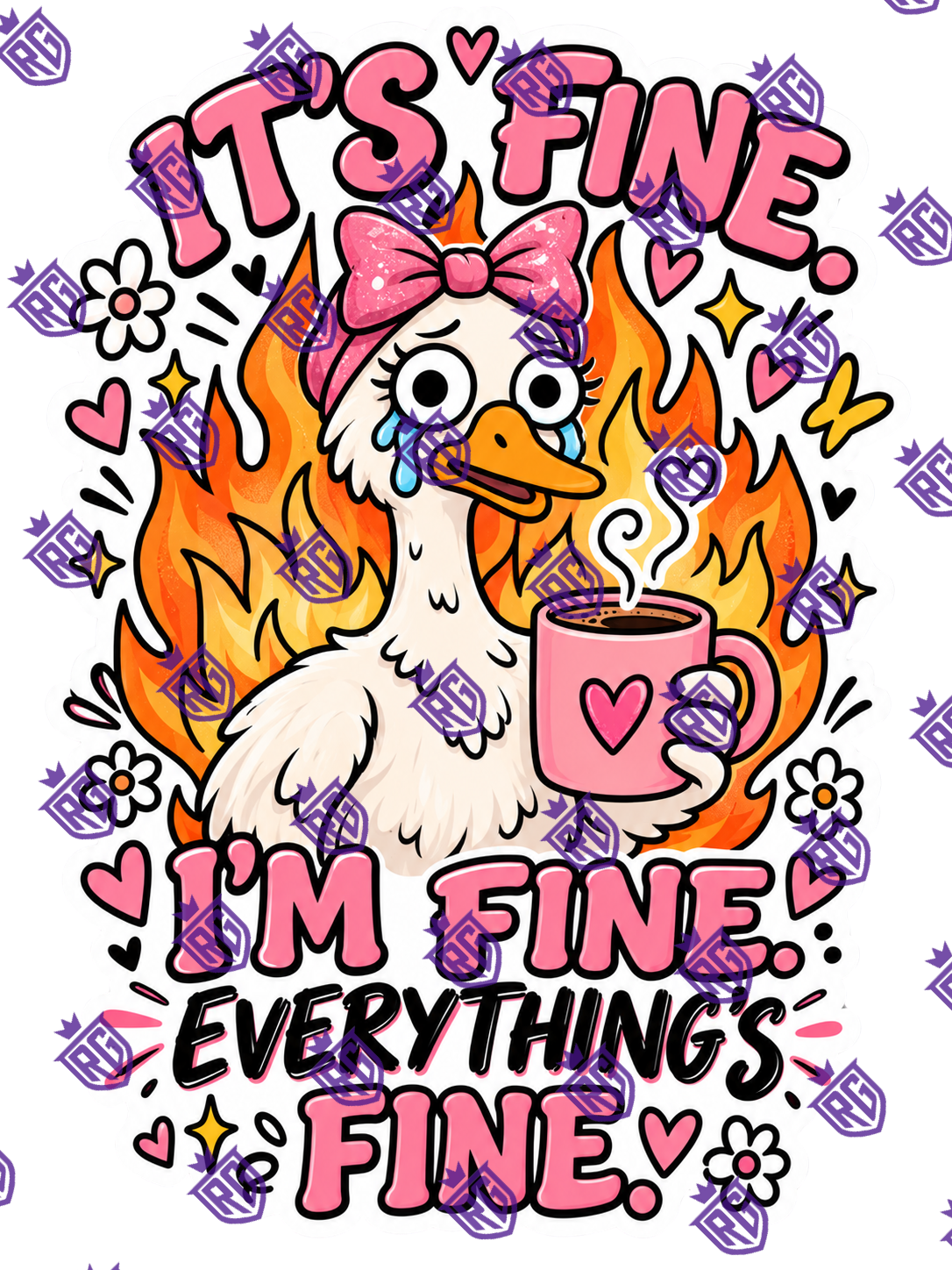 It's fine I'm fime everything ls fine acrylic blank