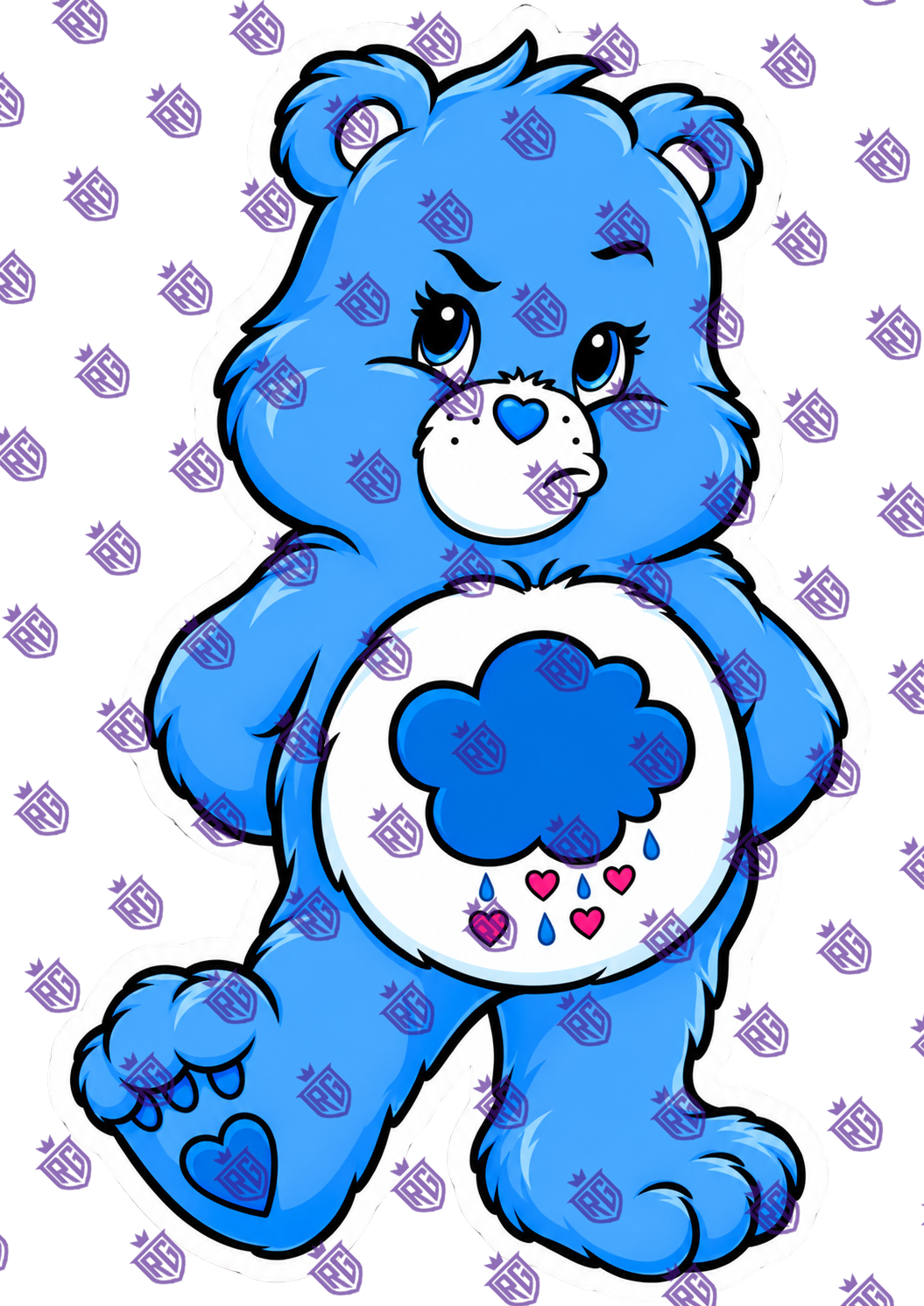 Grumpy carebear acrylic blank
