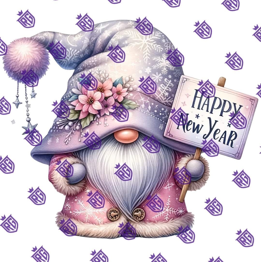 New Years Acrylic Blank With Decals