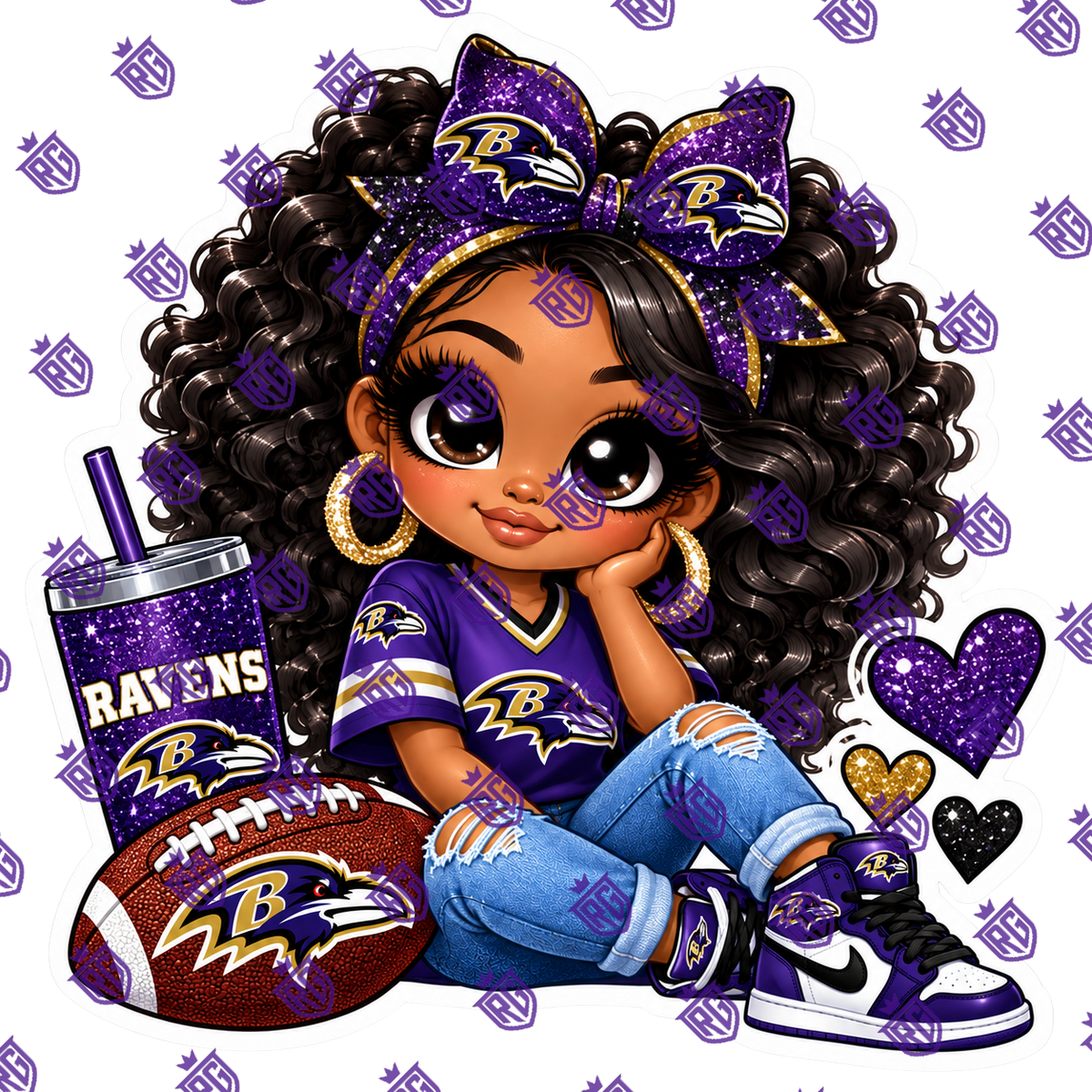 Nfl football acrylic blank