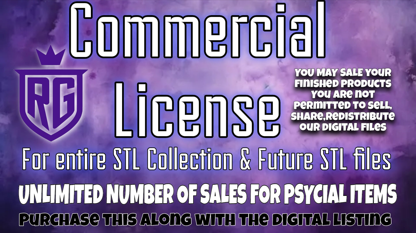 Lifetime Commercial License For STL Files