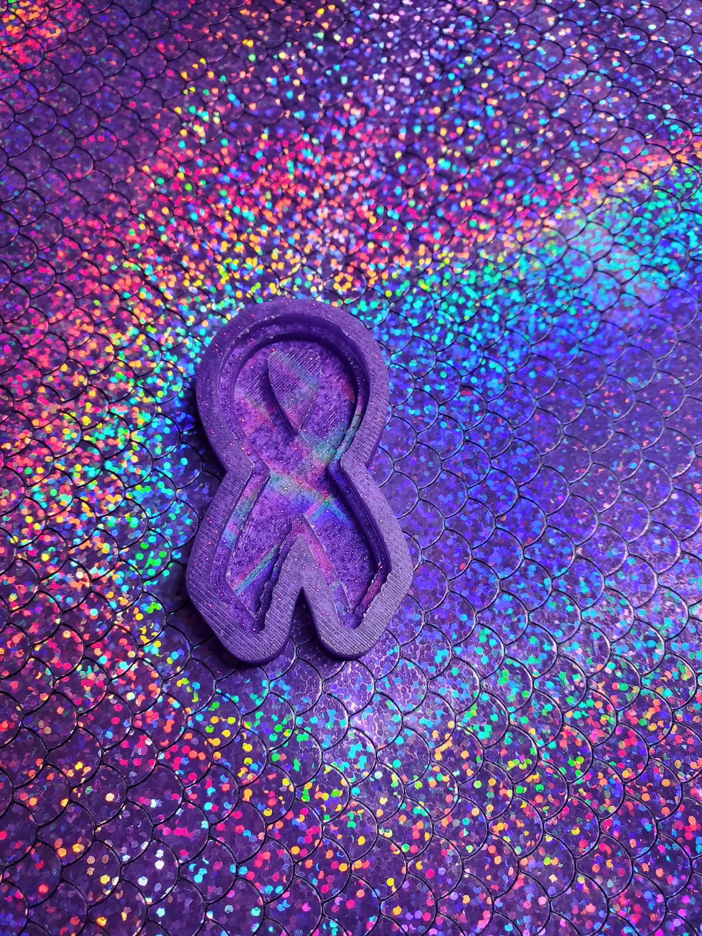 3D Stacked Holographic Awareness Ribbon Mold